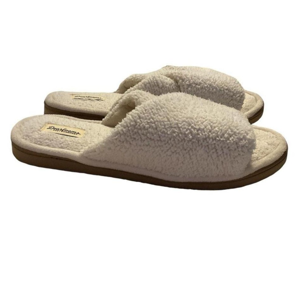 Dear Foams Women's Furry Criss Cross‎ Slipper Size XL 10/11